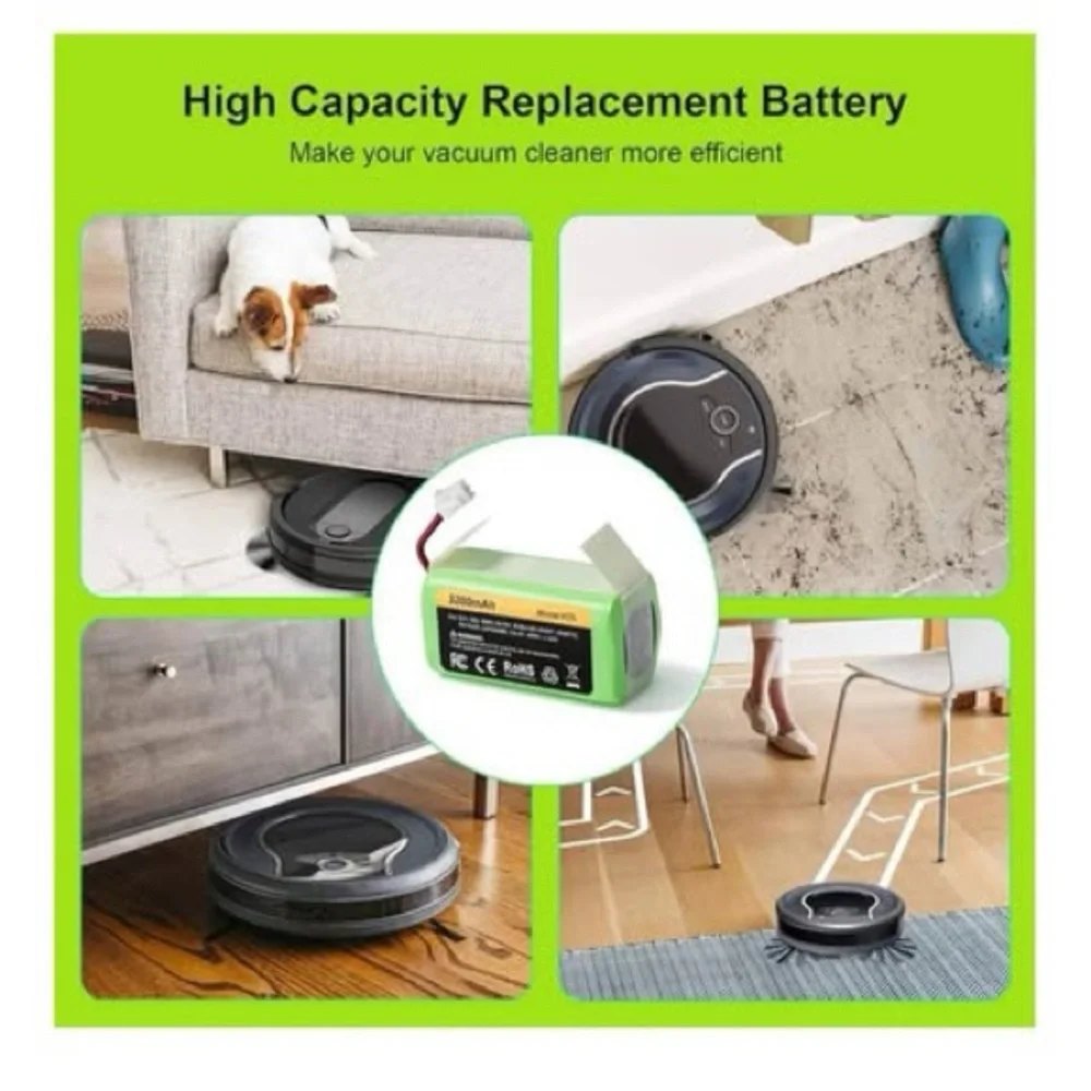 Replacement RVBAT850 Battery (3200mAh, 2-Prong Connector)